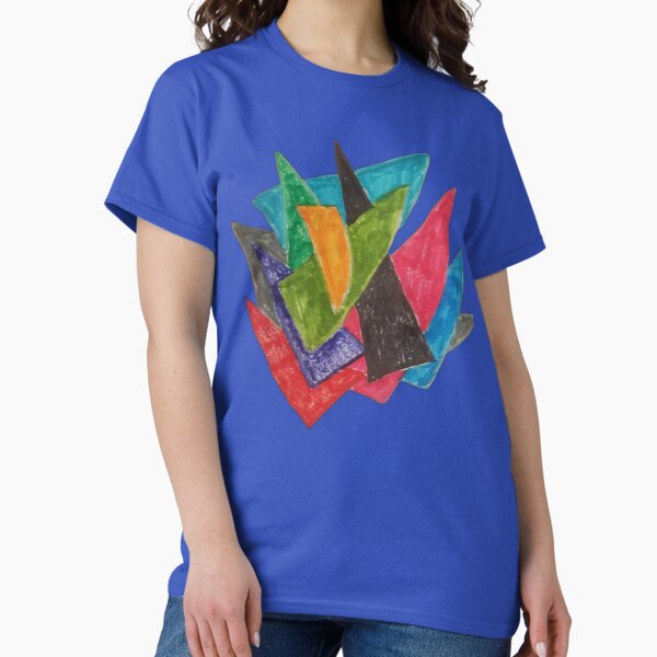 Triangular colorful geometric triangular abstract design T-Shirt