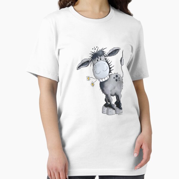 Happy Donkey With Flowers T-Shirt