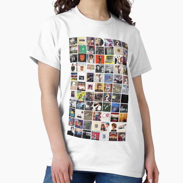 80s Vinyl Covers - 1980s Music - Vintage Album Cover Art T-Shirt
