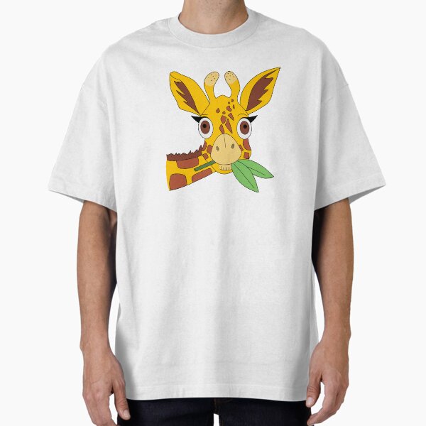 Shocked Giraffe eating leaves T-Shirt