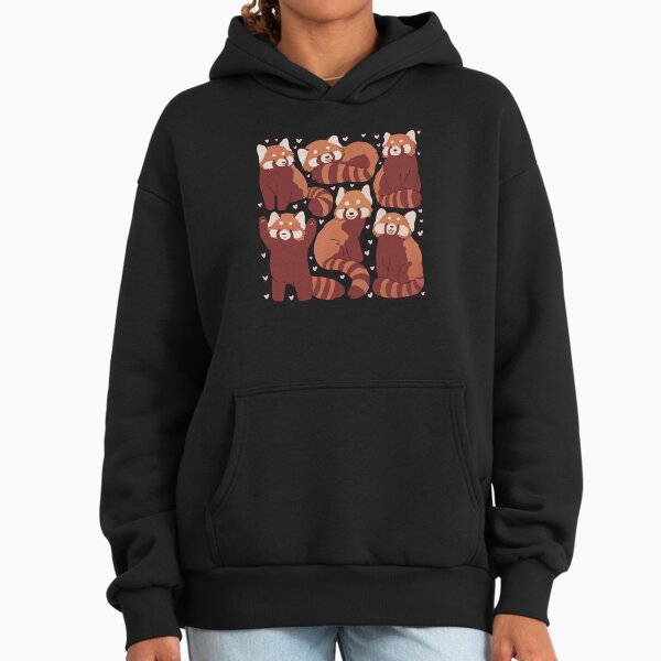Red panda cute pattern Hoodie