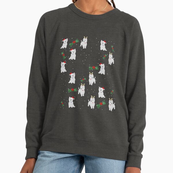 A Very Westie Christmas, Xmas Dog Print Lightweight Sweatshirt