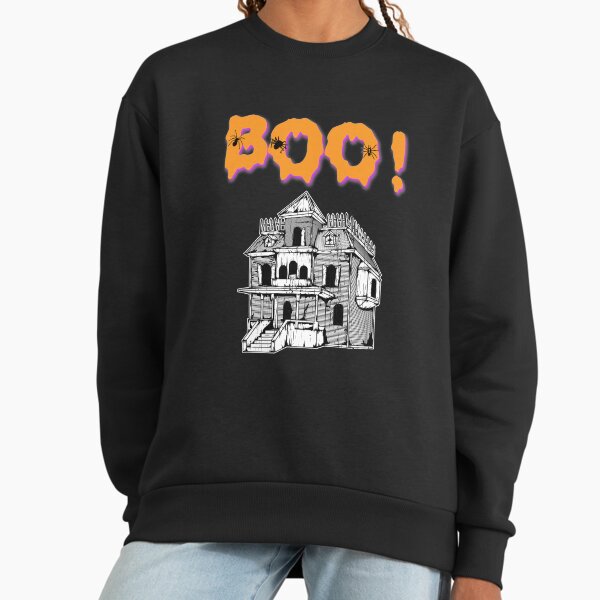 Boo! Haunted House Halloween Holiday T shirt Sweatshirt