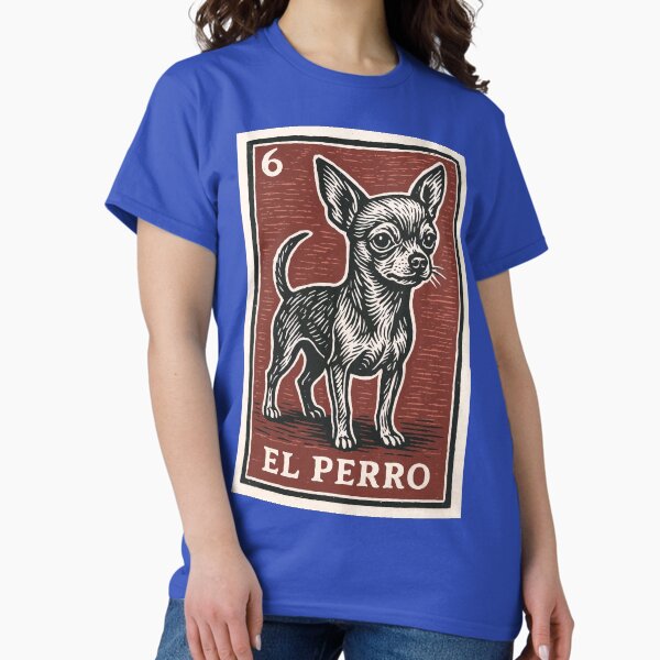 Mexican Lottery Card El Perro The Dog T-Shirt