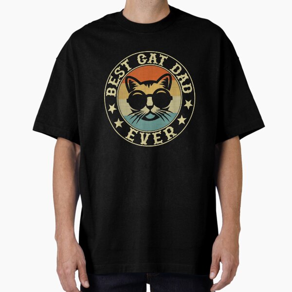 Vintage Best Cat Dad Ever T-Shirt