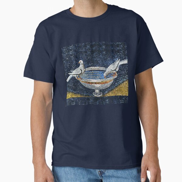 RAVENNA BYZANTINE MOSAICS ,TWO DOVES ON FOUNTAIN T-Shirt