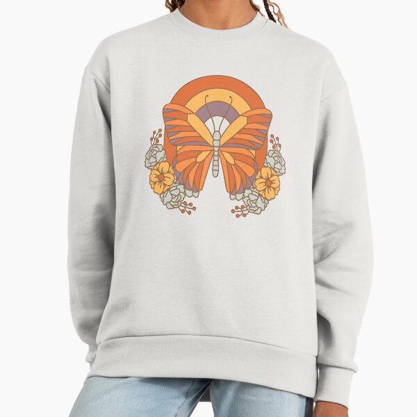 Retro Butterfly Rainbow Sweatshirt