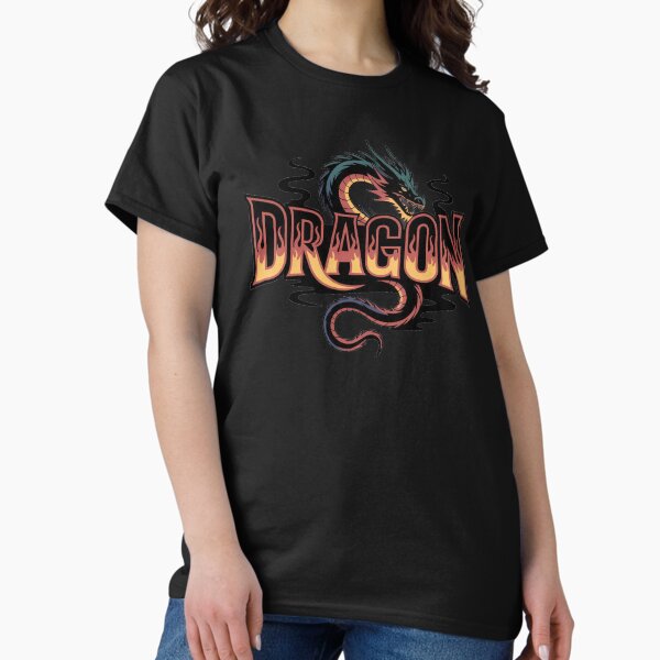 Fiery black dragon , Legendary Animals,dragon art,Legendary dragon T-Shirt