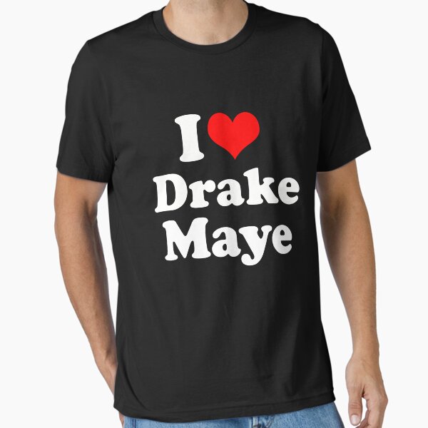 I Love Drake Maye Fan Support Funny Football Inspired Quote T-Shirt