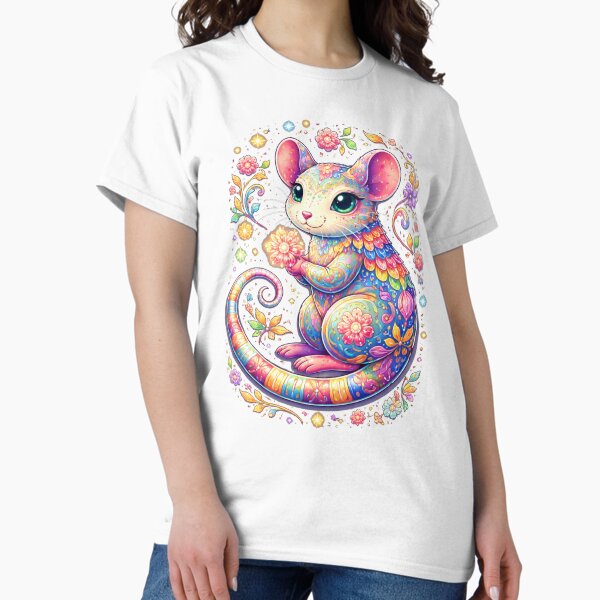 Alebrije style cute rat Gift For Animal Lovers T-Shirt