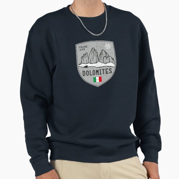 Dolomites Mountain Italy Emblem Sweatshirt