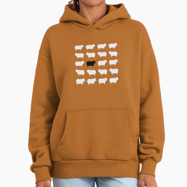 Black Sheep Sweater Pattern Hoodie