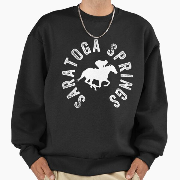 Saratoga Springs New York Horse Sweatshirt