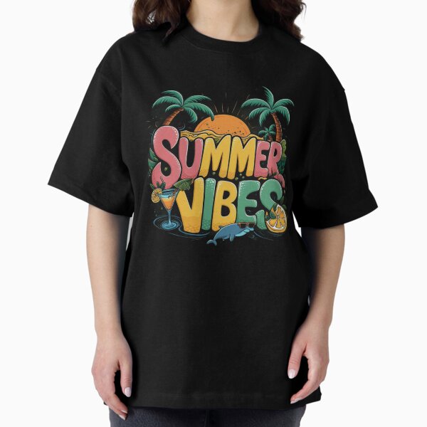 Summer State of Mind / Tropical Retro Maximalist Pop Art T-Shirt