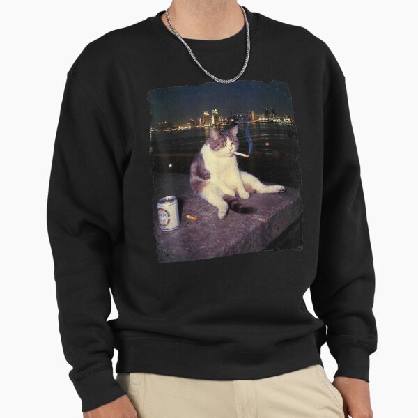 Smoking Cool Cat Sweatshirt