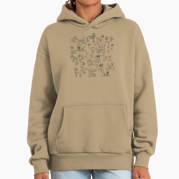 Poodle Patterns In Ink Hoodie