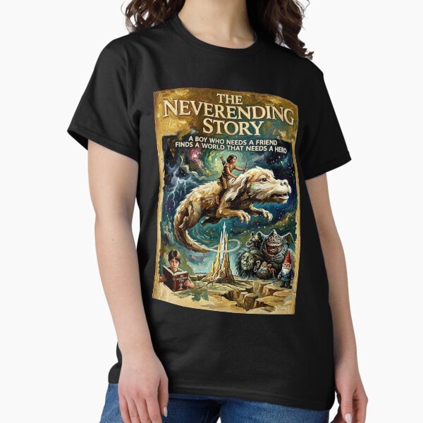 The NeverEnding Story: Atreyu & Falkor Fantasy Impasto Poster T-Shirt