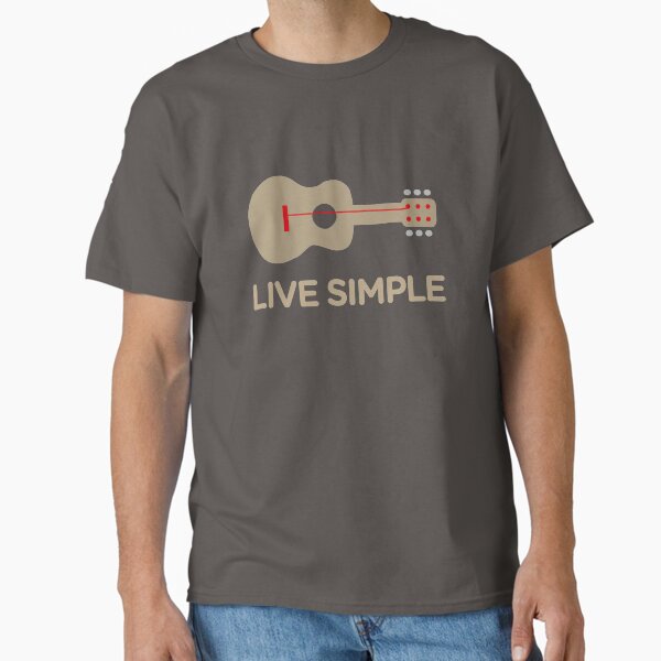 Live Simple One String Guitar T-Shirt