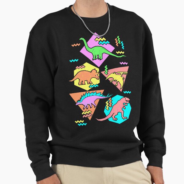 Nineties Dinosaurs Pattern Sweatshirt