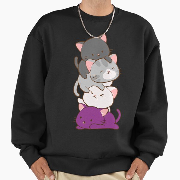 Ace Pride Kawaii Cats LGBTQ Asexual Sweatshirt