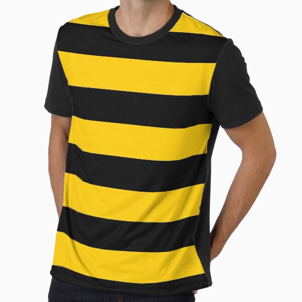 Bee pattern black and yellow stripes Graphic T-Shirt
