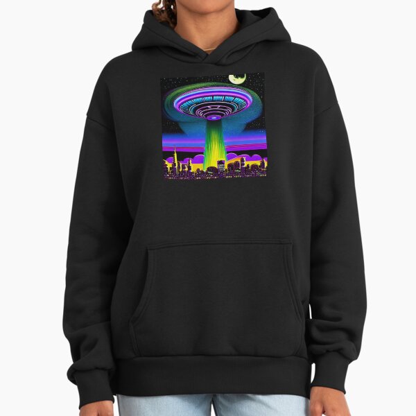 Area 51 – Trippy Retro UFO 75 | David Grusch Hoodie
