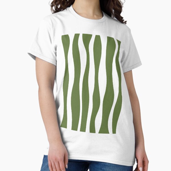 Green wave pattern T-Shirt