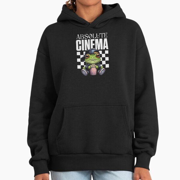 Absolute Cinema Frog Popcorn Movie Lover Hoodie