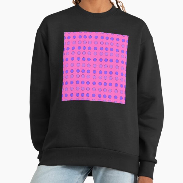 Magenta Decagons and Purple Stars on Pink background pattern Sweatshirt