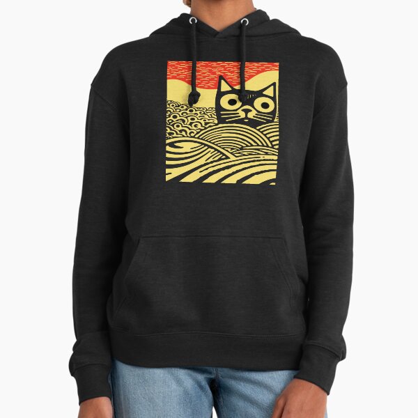Meow, Kawaii Cat Japanese Art Hoodie
