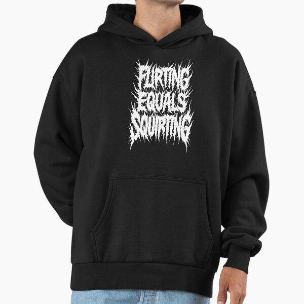 Flirting Equals Squirting Omen Bunny Hoodie