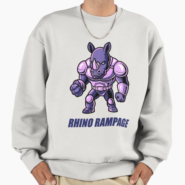 Rhino Rampage A Cool Superhero Sweatshirt