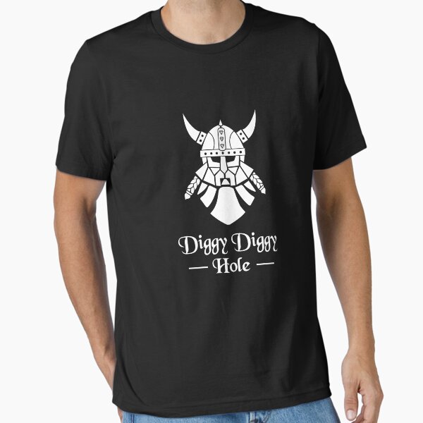 Dwarf diggy hole white T-Shirt