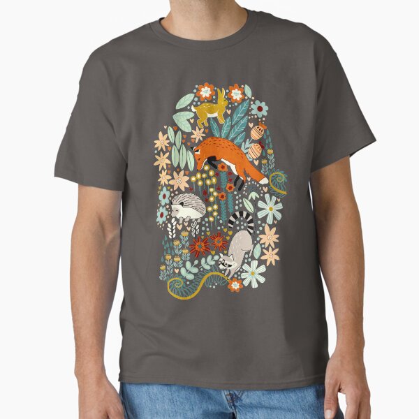 Textured Woodland Pattern T-Shirt