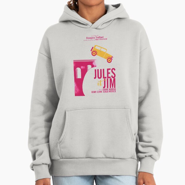 Jules et Jim, minimalist movie poster for François Truffaut film with Jeanne Moreau (french new wave cinema) Hoodie