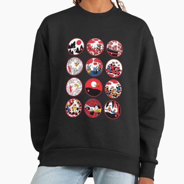 Korean Poker Card Motif Sweatshirt