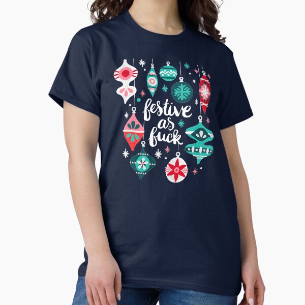 Festive As Fuck – Navy Palette T-Shirt