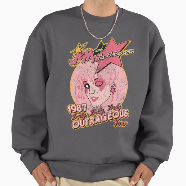 Jem and The Holograms Tour- Distressed Sweatshirt