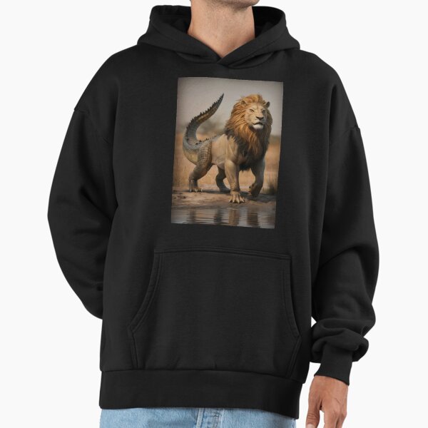 Mythical lion crocodile hybrid. Hoodie
