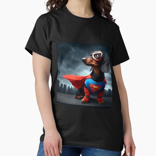 Superhero Dachshund: Tiny Hero, Big Bark T-Shirt