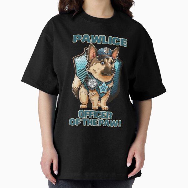 Pawlice Officer of the Paw - Police K9 Dog T-Shirt