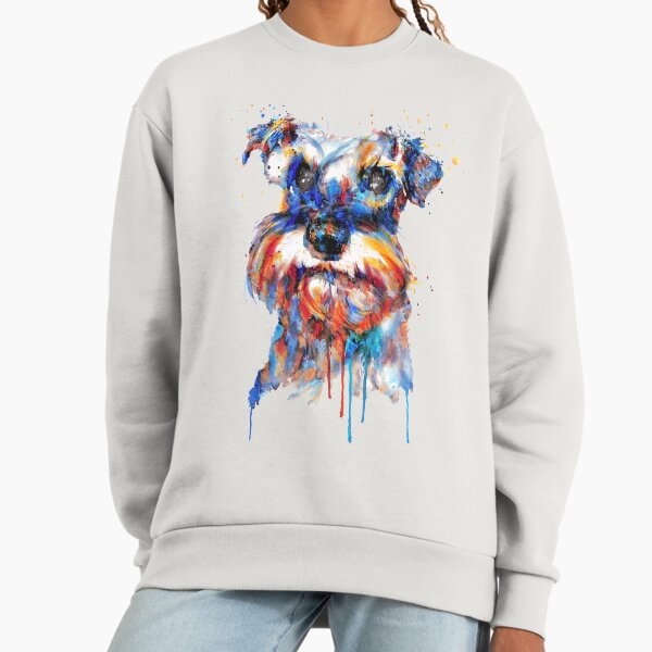 Watercolor Schnauzer Face Sweatshirt
