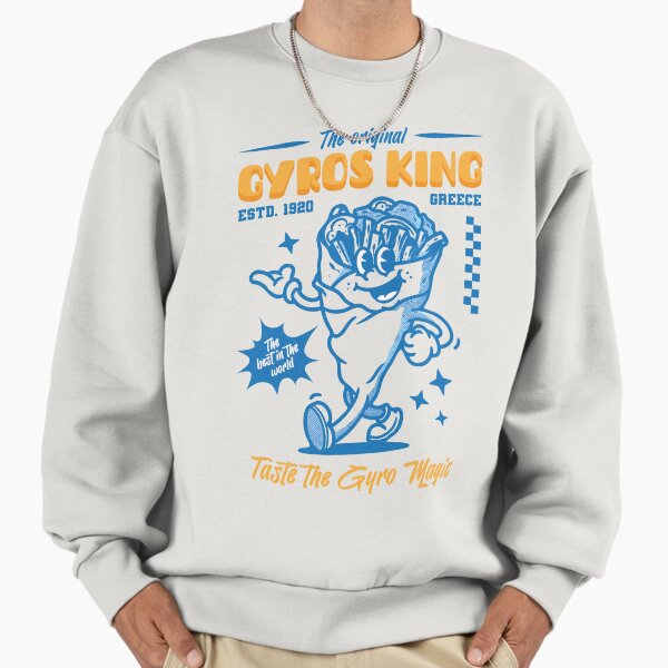 Greek Gyros Retro Mascot Tshirt Sweatshirt