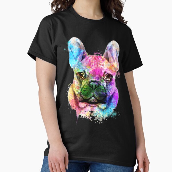 French Bulldog Watercolor, French Bulldog Painting, French Bulldog Portrait, French Bulldog art, French Bulldog illustration T-Shirt