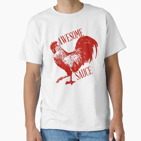 Awesome Sauce Rooster Chicken T-Shirt worn by Christian Wolff (Ben Affleck) in The Accountant 2. T-Shirt