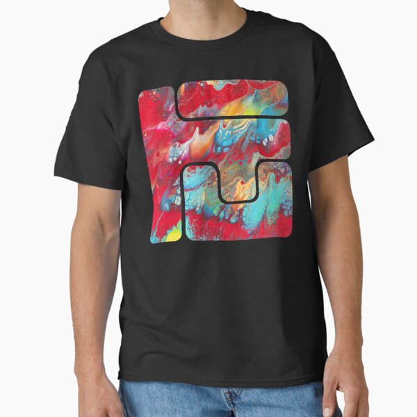 Colorful Abstract Geometric Shape Modern Graphic Design T-Shirt