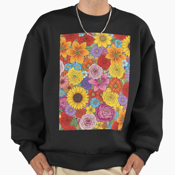 INTRICATE FLORAL PRINTS Sweatshirt