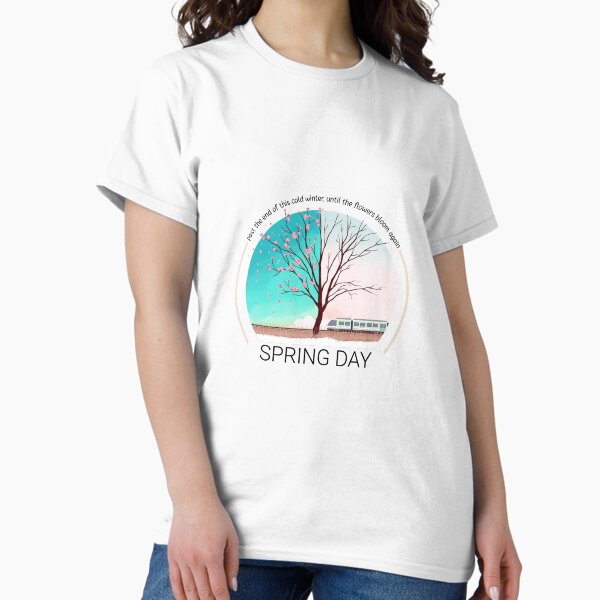 Spring Day (Color Ver.) - BTS Song Illustration T-Shirt