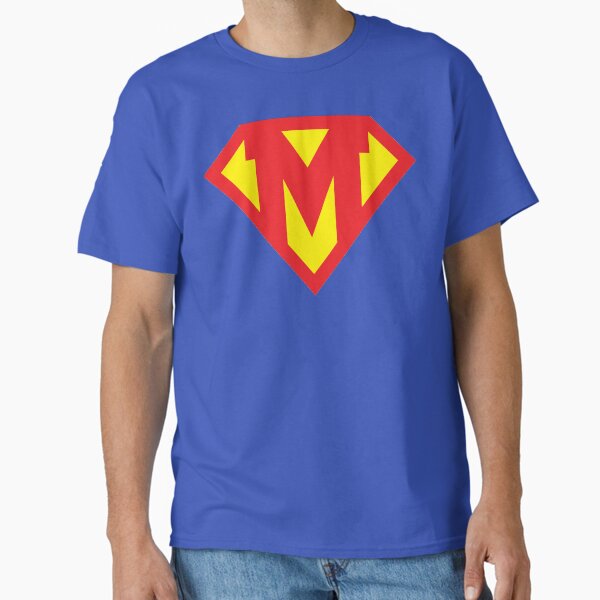Letter M Superhero Symbol T-Shirt