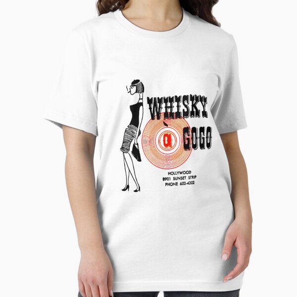 Whisky A Go Go Vintage Poster Restoration Digital Painting Retro Band Gig T-Shirt